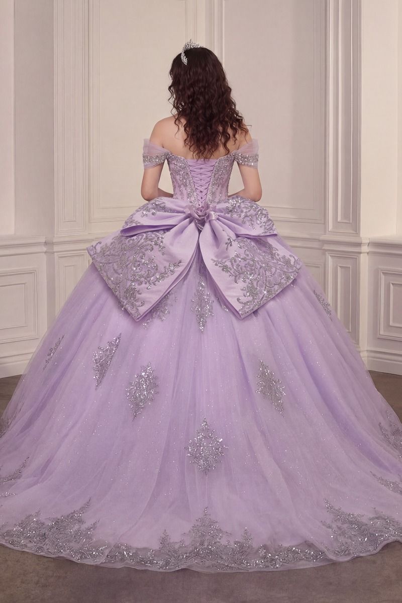 Applique Sweetheart Ball Gown by Ladivine 15730
