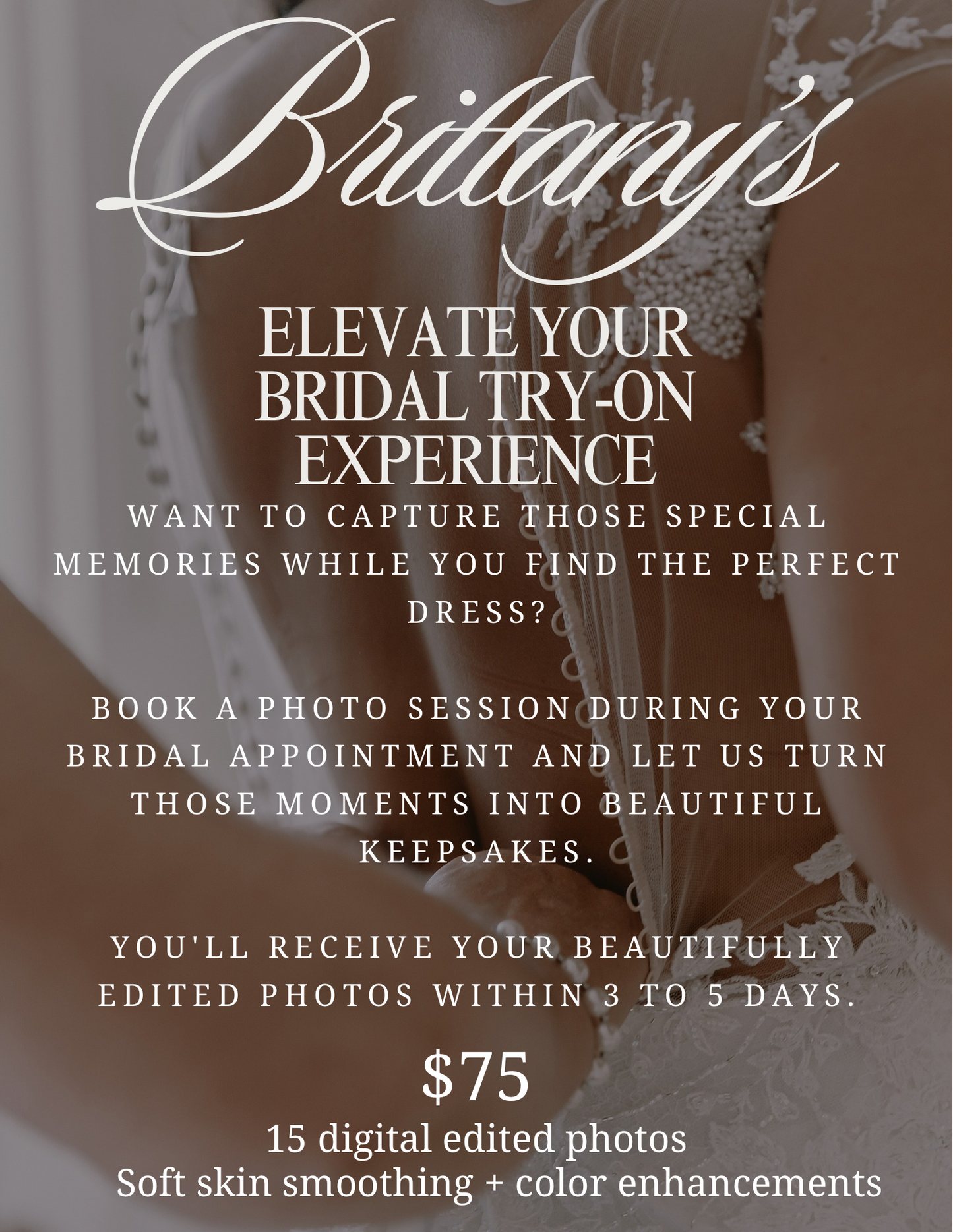 Bridal Consultation Photo Session Add On