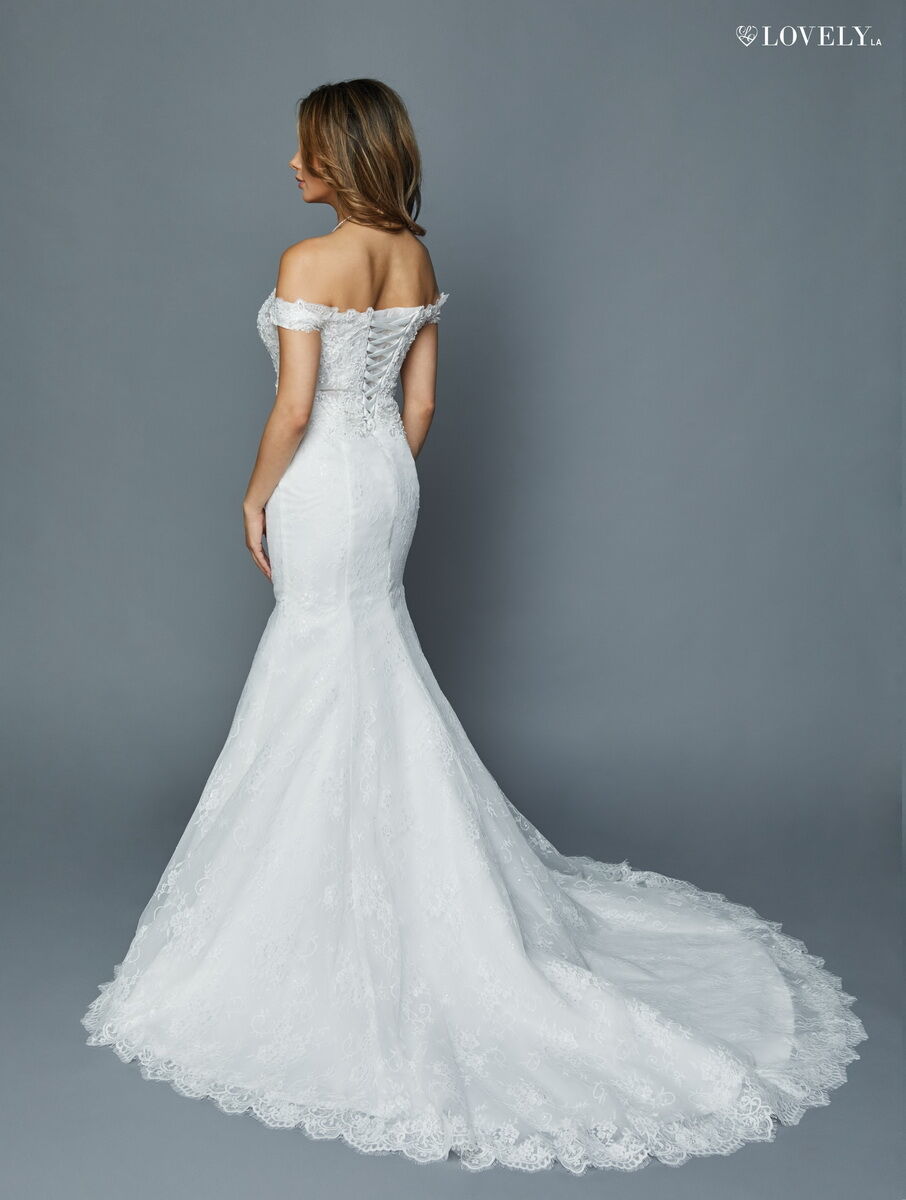 A-LINE BRIDAL GOWN OFF SHOULDER-STYLE 398