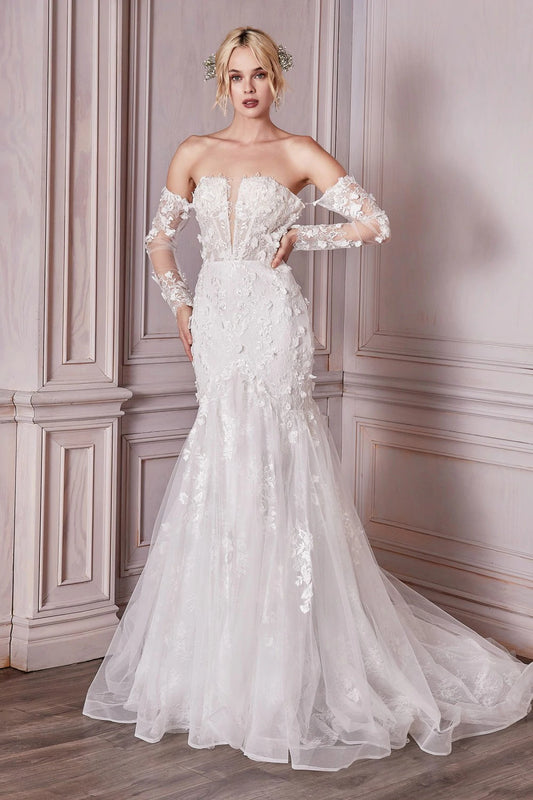 Strapless Mermaid Gown -CD977
